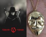 Vendetta Anonymus Maszk Nyaklánc