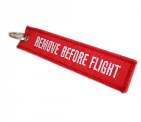Remove Before Flight Repülős Kulcstartó