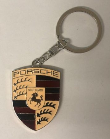 Porsche Autós Fém Kulcstartó