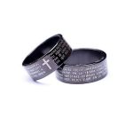 Kereszt Biblia Szöveg Gyűrű 