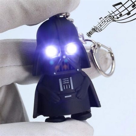 Darth Vader Star Wars Világító Hang Kulcstartó Fehér 