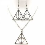   Harry Potter És A Halál Ereklyéi Nyaklánc + Fülbevaló Szett